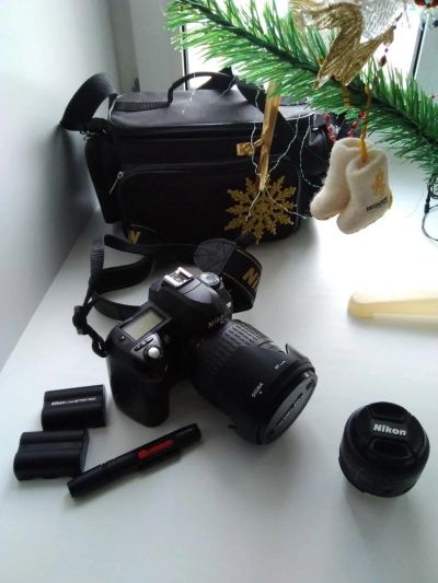 Лот: 10951870. Фото: 1. Nikon d70 + 2 обьектива. Цифровые зеркальные