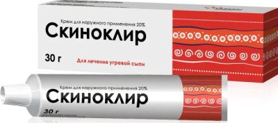 Лот: 24007918. Фото: 1. Скиноклир крем 20% 30г. Лекарства