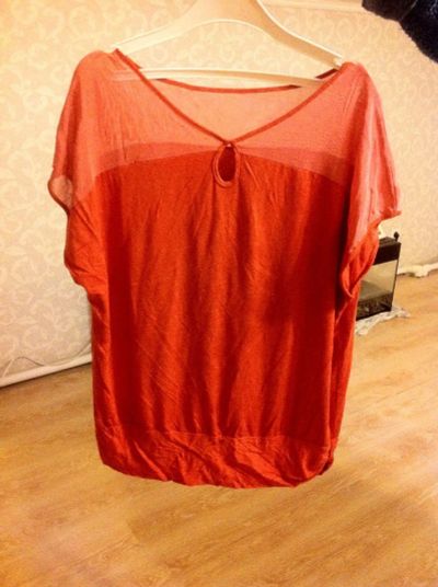 Лот: 8539602. Фото: 1. Блуза оранжевый 58 размер. Блузы, рубашки
