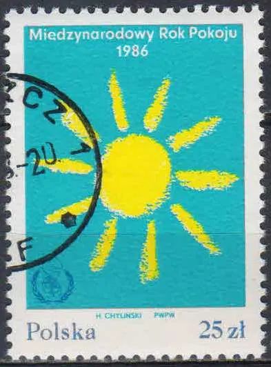 Лот: 25008016. Фото: 1. 1986. Польша. Международный год... Марки