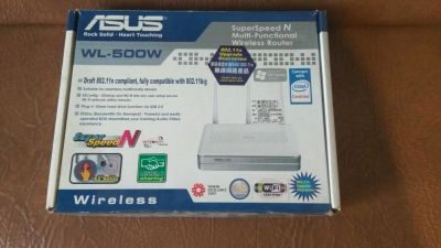Лот: 10331754. Фото: 1. Роутер ASUS WL-500W (Wi-Fi: 802... Маршрутизаторы (роутеры)