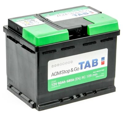 Лот: 16671035. Фото: 1. Аккумулятор TAB AGM Stop&Go 60... Аккумуляторы