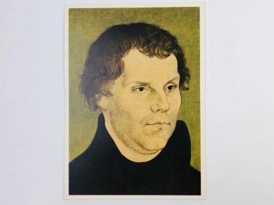 Лот: 23296393. Фото: 1. Лукас Кранах. Мартин Лютер (фрагмент... Открытки, конверты