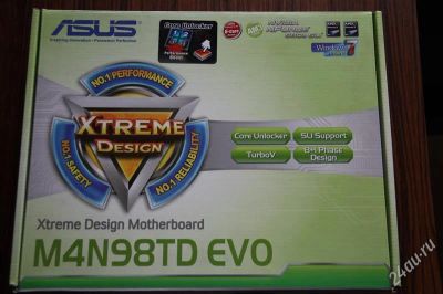 Лот: 2976192. Фото: 1. ASUS M4N98TD EVO SAM3 SLI. Материнские платы