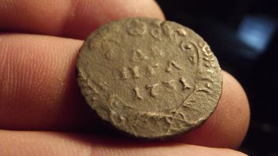 Лот: 11365812. Фото: 1. R-1. Большая редкость-денга 1731... Россия до 1917 года