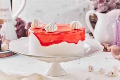 Лот: 11950371. Фото: 1. Торт бисквитный с апельсиновым... Торты, пирожные