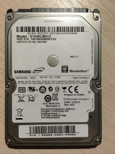 Лот: 10181535. Фото: 1. Жесткий диск Seagate Momentus... Жёсткие диски (HDD)