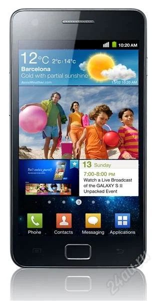 Лот: 2313321. Фото: 1. Samsung Galaxy S2 16gb black РСТ... Смартфоны