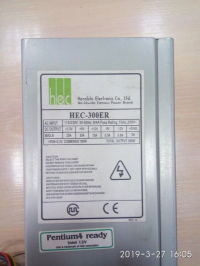 Лот: 13454388. Фото: 1. Блок питания 300W. Корпуса, блоки питания