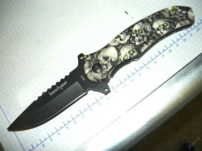 Лот: 4847581. Фото: 1. Нож складной Kershaw B053 (полуавтомат... Ножи, топоры