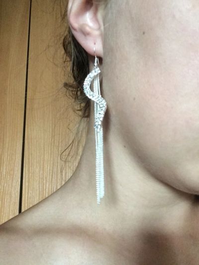 Лот: 7917555. Фото: 1. Свадебные серьги1. Серьги, каффы