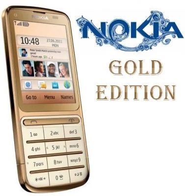 Лот: 5134025. Фото: 1. Nokia c3-01 gold. Кнопочные мобильные телефоны