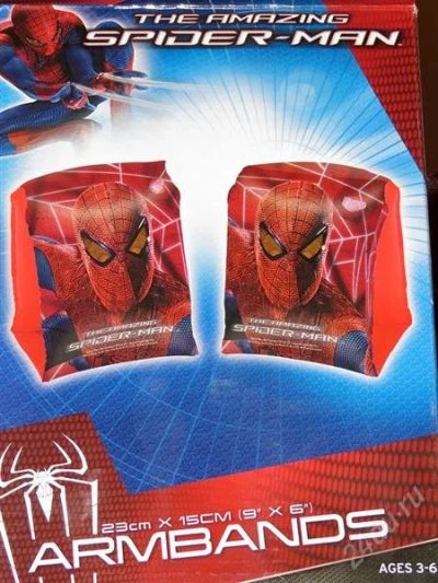 Лот: 2000931. Фото: 1. Нарукавники надувные Spiderman... Игрушки для купания