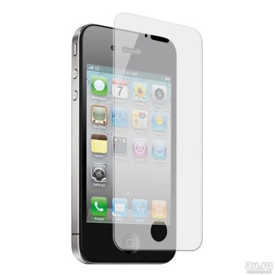 Лот: 8260204. Фото: 1. Защитное стекло на iPhone 4 4s... Дисплеи, дисплейные модули, тачскрины