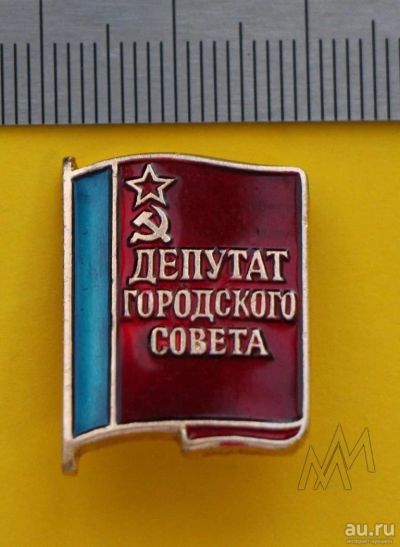 Лот: 9425115. Фото: 1. Знак: Депутат городского совета... Сувенирные