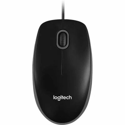 Лот: 22220978. Фото: 1. Мышь Logitech B100, черная. Клавиатуры и мыши