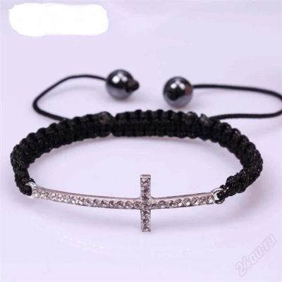 Лот: 2857985. Фото: 1. Shambala. Крест. Стразы. Браслеты