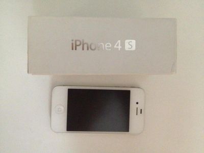 Лот: 3975882. Фото: 1. Apple Iphone 4s 16gb Белый отличное... Смартфоны