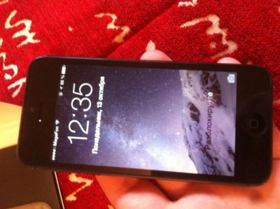 Лот: 4649834. Фото: 1. iphone 5 16gb black РСТ IOS 8... Смартфоны