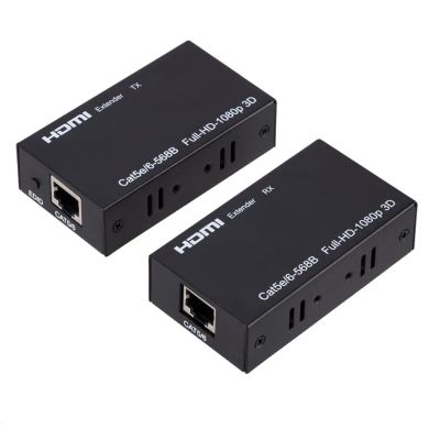Лот: 12645317. Фото: 1. Удлинитель HDMI через RJ45 4K... Шлейфы, кабели, переходники