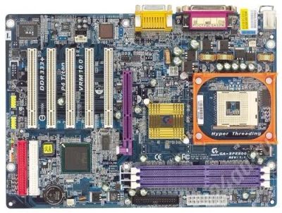 Лот: 485124. Фото: 1. Материнская плата GigaByte GA-8PE800... Материнские платы