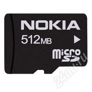 Лот: 619571. Фото: 1. MicroSD NOKIA 512mb не работает... Карты памяти