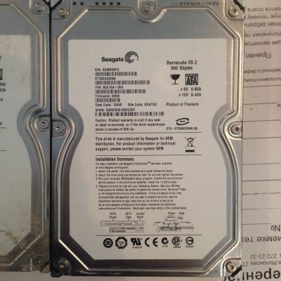 Лот: 5332580. Фото: 1. sn - 9qmbv6p2 st3500320ns pn 9ca154... Жёсткие диски (HDD)