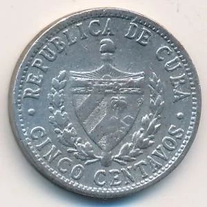 Лот: 9638119. Фото: 1. 5 сентаво 1966 года. Куба. Герб... Америка