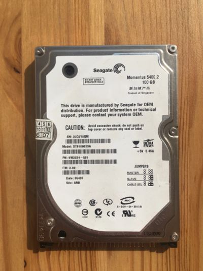 Лот: 11840128. Фото: 1. Жесткий диск для ноутбука Seagate... Жёсткие диски (HDD)