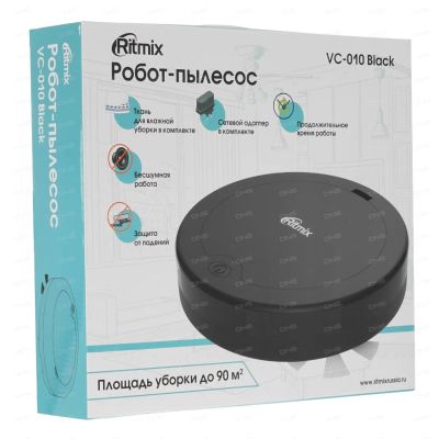 Лот: 18439108. Фото: 1. Робот пылесос VC-010 Black. Пылесосы, паровые швабры