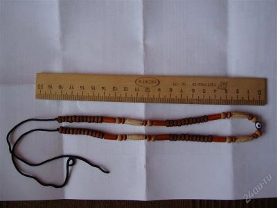 Лот: 1518312. Фото: 1. Цепочка (бижутерия) деревянная. Цепочки