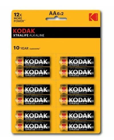 Лот: 21165178. Фото: 1. Батарейка Kodak LR06 BL-12 Xtralife... Батарейки, аккумуляторы, элементы питания