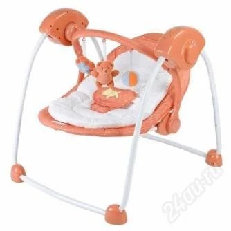 Лот: 2485683. Фото: 1. Качели Happy Baby Charlie Peach. Ходунки, прыгунки, качели