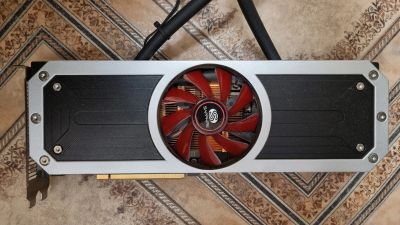 Лот: 21221276. Фото: 1. Видеокарта Radeon R9 295x2. Видеокарты