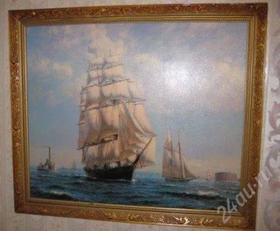Лот: 706178. Фото: 1. картина в рамке. репродукция под... Аксессуары