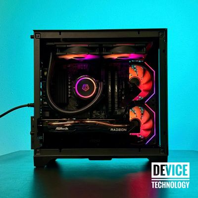 Лот: 21443685. Фото: 1. AquaCube NEW: Ryzen 7 5700X/ RX... Компьютеры в сборе