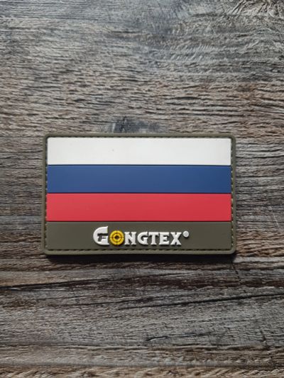 Лот: 22390427. Фото: 1. Нашивка патч велкро Россия Gongtex. Нашивки, шевроны, погоны