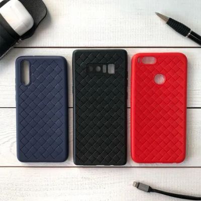 Лот: 20886601. Фото: 1. Чехол Samsung G955F S8+ плетеный... Чехлы, бамперы