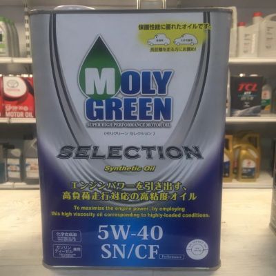 Лот: 20091211. Фото: 1. Moly green 5w40 selection sn cf-4... Масла, жидкости