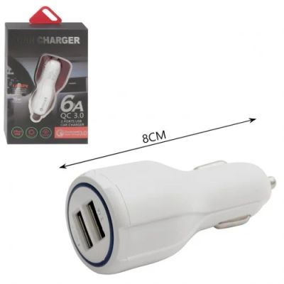 Лот: 12446132. Фото: 1. ЗУ авто YY888 2USB 6A Quick Charge... Зарядные устройства, блоки питания, адаптеры сетевые для смартфонов