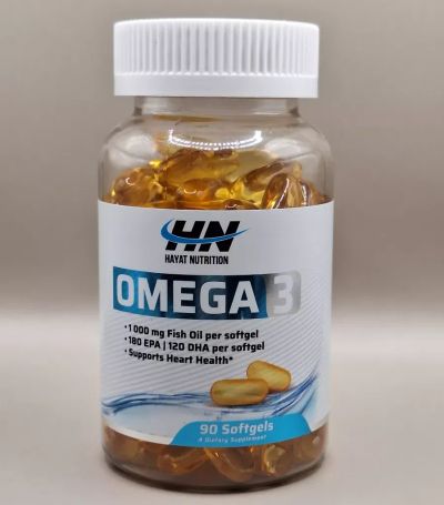 Лот: 22839795. Фото: 1. Омега 3 - 1000 мг Hayat Nutrition... Народная медицина, БАДы