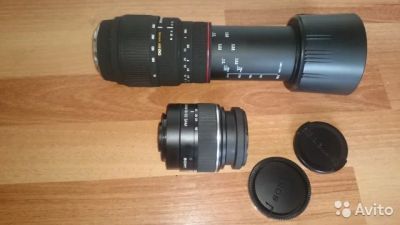 Лот: 8226974. Фото: 1. 2 объектива sony alpha и sigma... Объективы