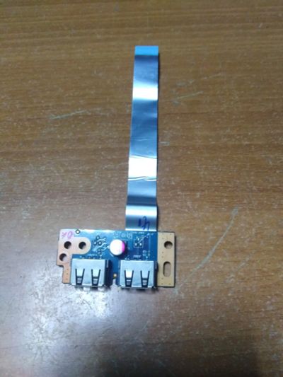 Лот: 20595891. Фото: 1. Плата с разъемами USB на шлейфе... Платы расширения, контроллеры, доп. порты