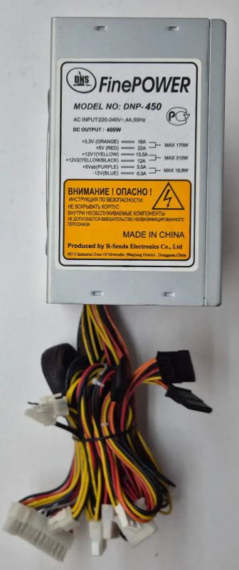 Лот: 25557712. Фото: 1. Блок питания FinePOWER DNP-450... Корпуса, блоки питания