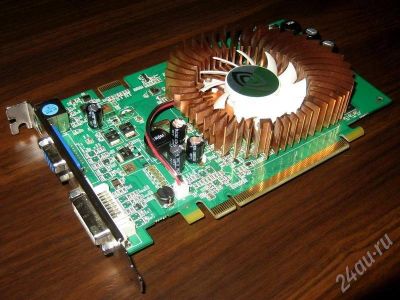 Лот: 365137. Фото: 1. PCI-E GeForce 8500 GT 256 Mb поддержка... Видеокарты