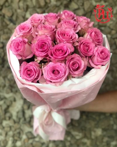 Лот: 14171542. Фото: 1. Лот № 782 Букет из 17 роз 40см... Свежие цветы