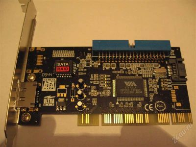 Лот: 1252891. Фото: 1. Контроллер pci to sata VIA6421a. Платы расширения, контроллеры, доп. порты