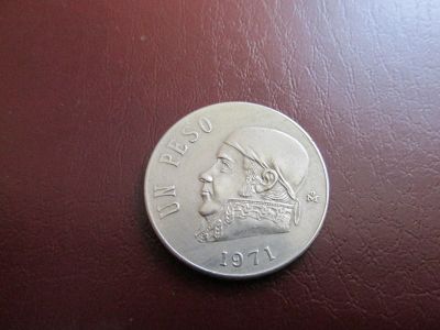 Лот: 15893438. Фото: 1. 1 песо, Мексика 1971 г. Америка