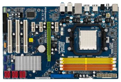 Лот: 3563345. Фото: 1. Asrock k10n78d Socket AM2+ AM3. Материнские платы