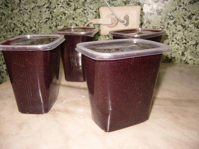Лот: 7008405. Фото: 1. Черемуха без косточек с сахаром. Домашние заготовки